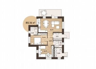 Продается коттедж, 80.2 м2, Краснодарский край, Тернистая улица