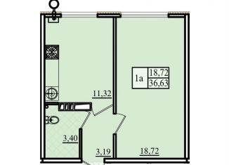 Продаю 1-ком. квартиру, 36.6 м2, Севастополь