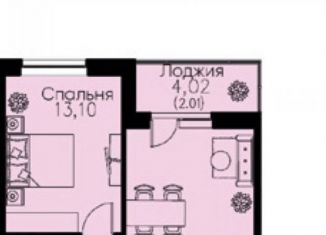 Продам 1-ком. квартиру, 42.7 м2, Кудрово, проспект Строителей, 1к1