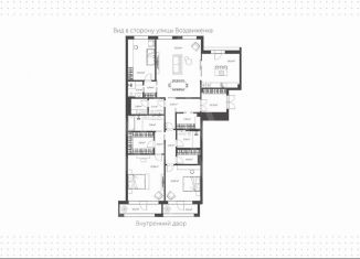 Продается 4-комнатная квартира, 198 м2, Москва, Крестовоздвиженский переулок, 4, метро Боровицкая