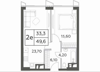 Продажа 1-ком. квартиры, 49.6 м2, Москва, район Раменки, проспект Генерала Дорохова, вл1к1
