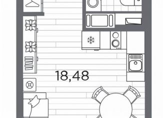 Продам квартиру студию, 27.7 м2, Санкт-Петербург, метро Горный институт