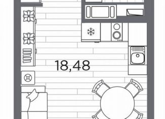 Продажа квартиры студии, 28.3 м2, Санкт-Петербург, метро Горный институт