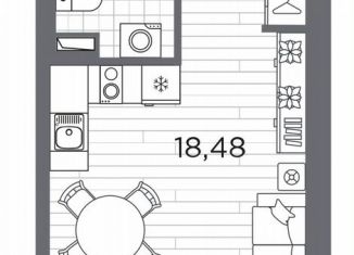 Продаю квартиру студию, 28.4 м2, Санкт-Петербург, метро Горный институт