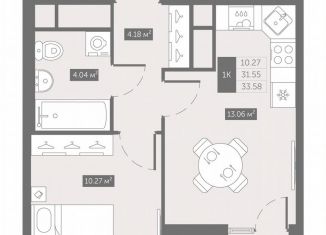 Продается 1-ком. квартира, 33.6 м2, посёлок Шушары