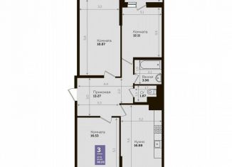 Продажа 3-комнатной квартиры, 86.9 м2, Краснодар, Константиновская улица, 5, микрорайон Плодородный-2