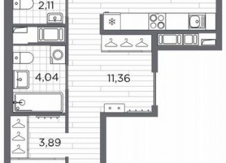 2-ком. квартира на продажу, 75.3 м2, Санкт-Петербург, метро Горный институт