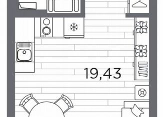 Продаю квартиру студию, 28.6 м2, Санкт-Петербург, метро Горный институт