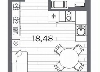 Квартира на продажу студия, 28.3 м2, Санкт-Петербург, метро Горный институт
