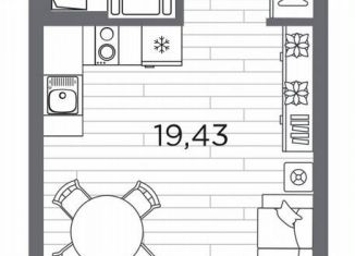 Продаю квартиру студию, 29.3 м2, Санкт-Петербург, метро Горный институт