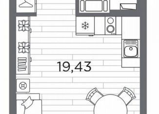 Продаю квартиру студию, 28.6 м2, Санкт-Петербург, метро Горный институт