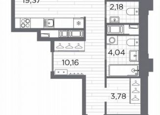 Продается двухкомнатная квартира, 74.8 м2, Санкт-Петербург, метро Горный институт