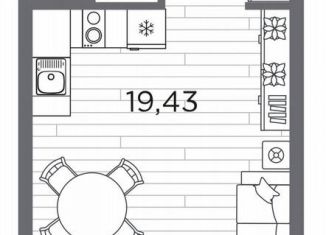 Продаю квартиру студию, 29.3 м2, Санкт-Петербург, метро Горный институт