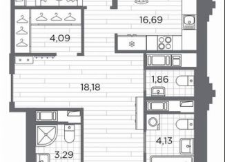 3-ком. квартира на продажу, 96.9 м2, Санкт-Петербург, метро Горный институт