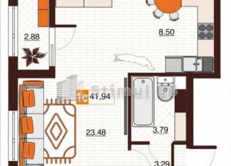 1-ком. квартира на продажу, 41.9 м2, Оренбург