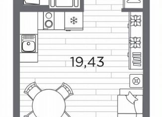 Продается квартира студия, 29.3 м2, Санкт-Петербург, метро Горный институт