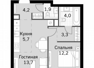 1-ком. квартира на продажу, 45 м2, Москва, Хорошевский район