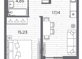 Продается 1-комнатная квартира, 43.5 м2, Санкт-Петербург, метро Горный институт
