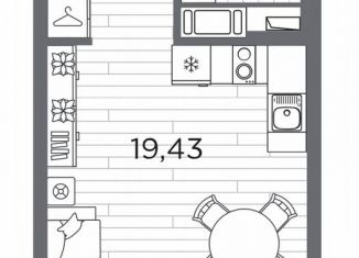 Продам квартиру студию, 28.6 м2, Санкт-Петербург, метро Горный институт
