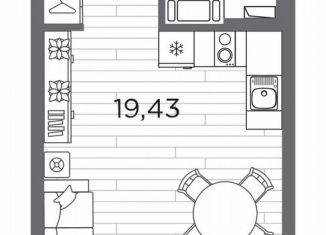 Продается квартира студия, 28.6 м2, Санкт-Петербург, метро Горный институт