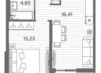 Продажа 1-ком. квартиры, 42.9 м2, Санкт-Петербург, метро Горный институт