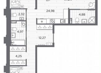 Продаю 3-комнатную квартиру, 98.3 м2, Санкт-Петербург, метро Горный институт