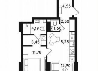 Продаю 1-комнатную квартиру, 46.2 м2, Москва, ВАО