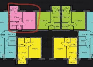 Продам 1-ком. квартиру, 28 м2, деревня Крутые Выселки, Лучезарная улица, 8, ЖК Изумрудный Город