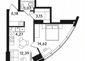 Продаю однокомнатную квартиру, 42.7 м2, Москва, ВАО