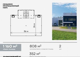 Продается производство, 1160 м2, Москва, ДСПК Шарапово, 2