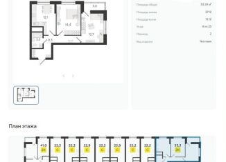 Продается двухкомнатная квартира, 53.3 м2, Екатеринбург, метро Машиностроителей