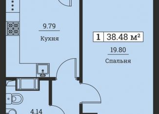 Продается 1-комнатная квартира, 38.5 м2, Ленинградская область, Екатерининская улица, 19