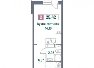 Продажа квартиры студии, 25.4 м2, Ленинградская область