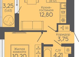 Продается 1-комнатная квартира, 32.6 м2, Екатеринбург, Новосинарский бульвар, 5, метро Ботаническая