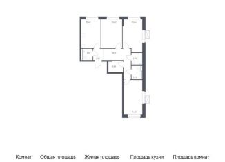 Продается 3-комнатная квартира, 78.5 м2, Московская область
