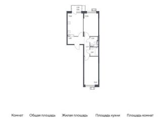 Продам 2-комнатную квартиру, 56.8 м2, Московская область, Пригородное шоссе, 18