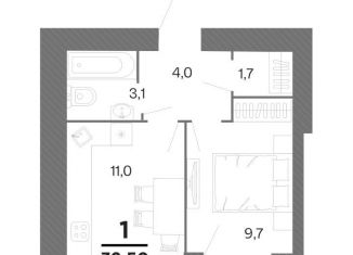 Продажа однокомнатной квартиры, 32.5 м2, Рязанская область