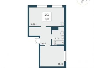 Продажа однокомнатной квартиры, 47.1 м2, Новосибирская область, Красный проспект, 180