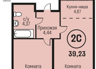 Продам 2-комнатную квартиру, 39.2 м2, рабочий поселок Южный
