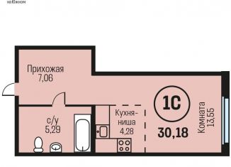 Продажа однокомнатной квартиры, 30.2 м2, Алтайский край