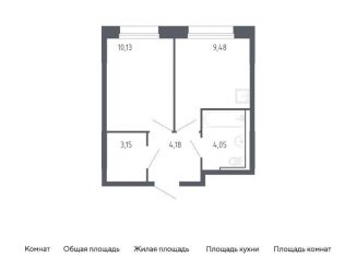 Продаю однокомнатную квартиру, 31 м2, Тюмень, жилой комплекс Чаркова 72, 2.2