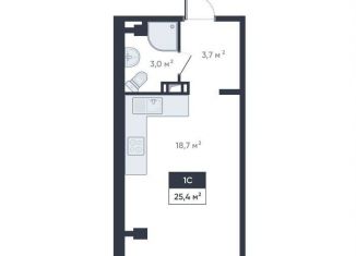 Квартира на продажу студия, 25.4 м2, Мурино, улица Шоссе в Лаврики, 64к4