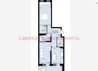 Двухкомнатная квартира на продажу, 70.8 м2, Красноярск, Свердловский район