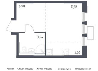 Продается квартира студия, 25.7 м2, Московская область, жилой комплекс Квартал Строгино, к2