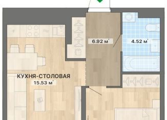 1-комнатная квартира на продажу, 42 м2, Екатеринбург, Чкаловский район
