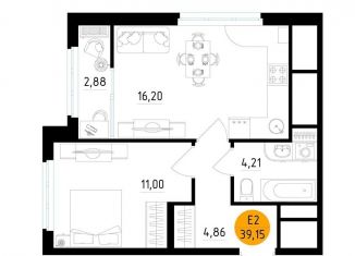 Продам однокомнатную квартиру, 39.2 м2, Рязань, Железнодорожный район