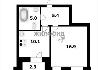 Продам однокомнатную квартиру, 31.7 м2, Новосибирск, улица имени генерал-майора А.Н. Рожкина, 14, Заельцовский район
