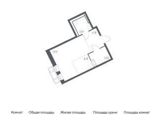 Продажа квартиры студии, 27 м2, Московская область