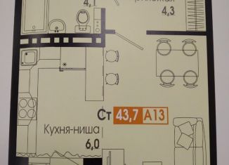 Продажа 2-комнатной квартиры, 43.7 м2, Красноярский край