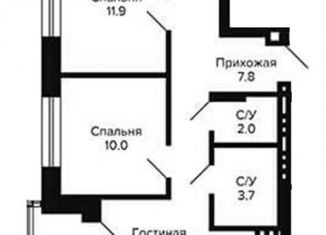 Трехкомнатная квартира на продажу, 56.8 м2, Новосибирск, Кировский район